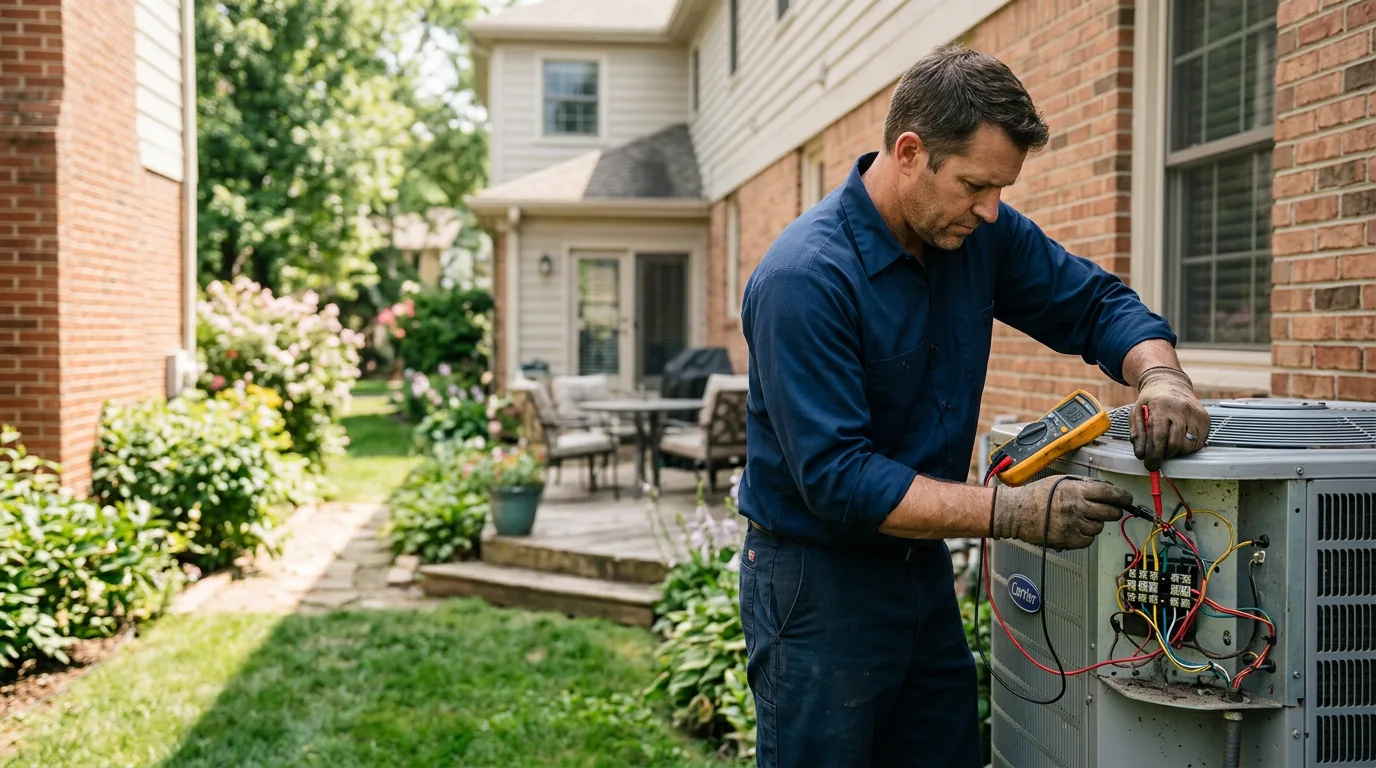 HVAC technician working near Coal Run, OH
